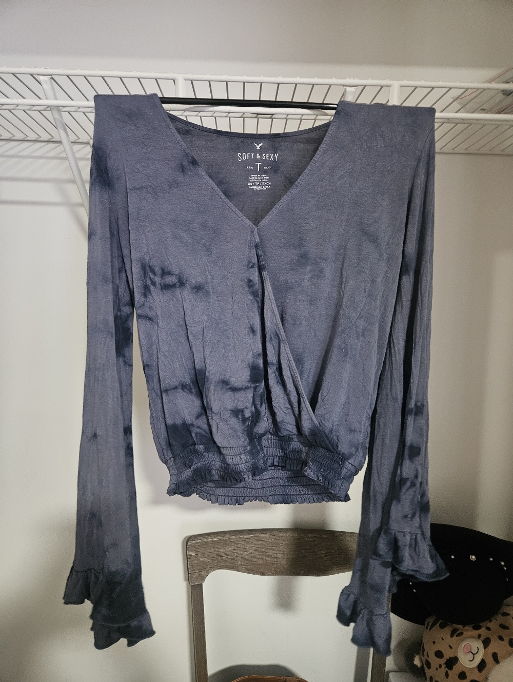 Soft & Sexy Wrap Top Size XS